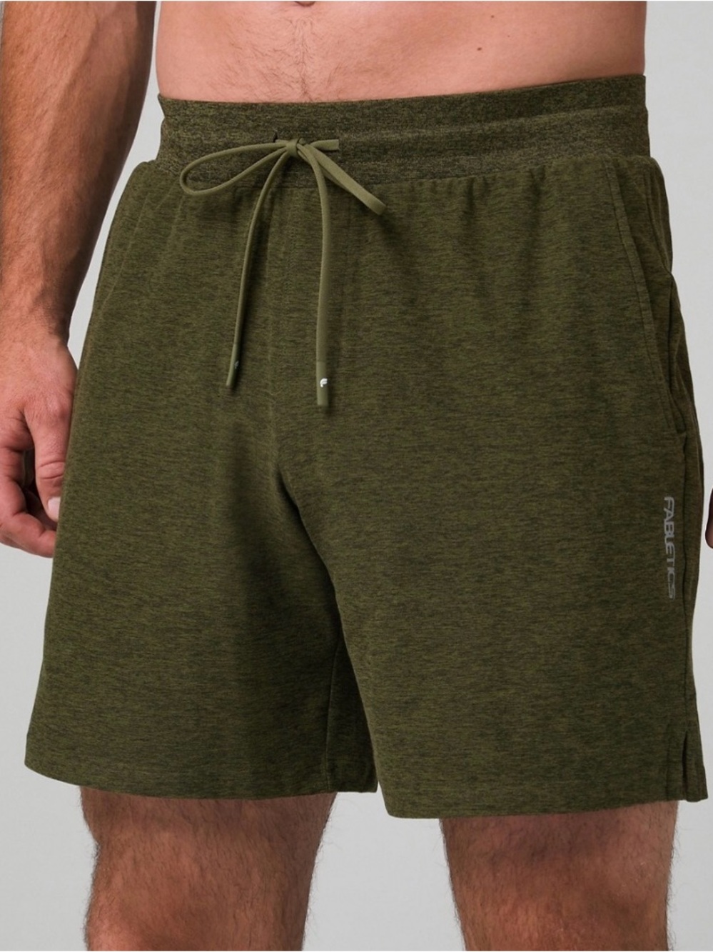 Fabletics Cloud Jersey Short Green Men’s Athletic Running Gym Yoga Comfort